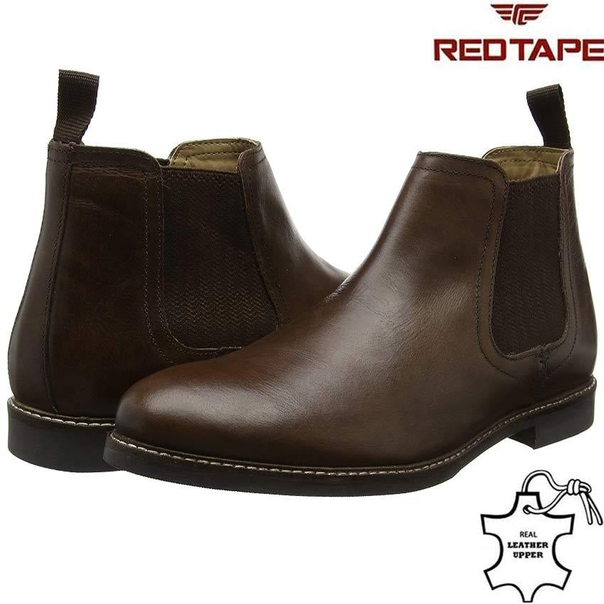 Mens Leather Chelsea Boots Work Ankle Biker Smart Formal Boots Office Shoes Size