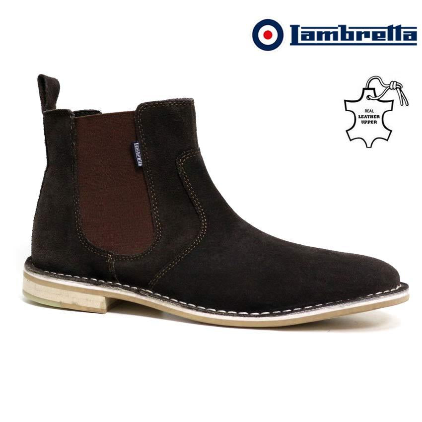 Mens Leather Chelsea Boots New Smart Formal Desert Suede Ankle Boots Shoes Size