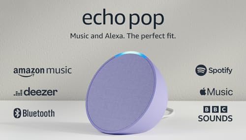 Echo Pop (Newest gen) | Full sound compact Wi-Fi and Bluetooth smart speaker with Alexa | Charcoal