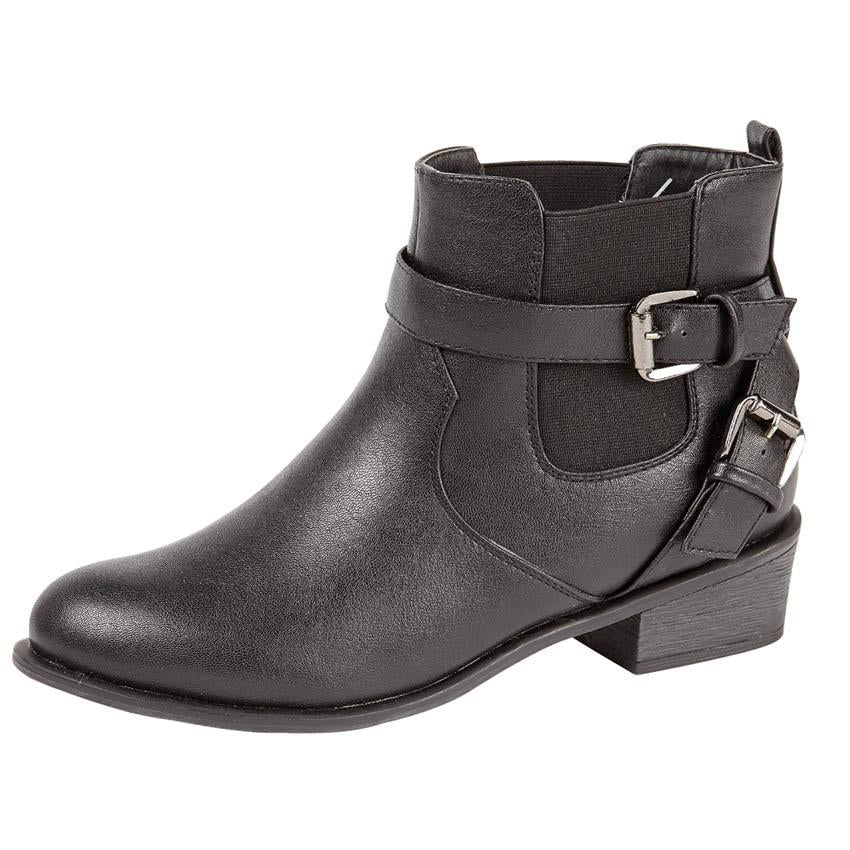 Ladies Chelsea Boots New Womens Block Heel Formal Ankle Biker Riding Boots Shoes