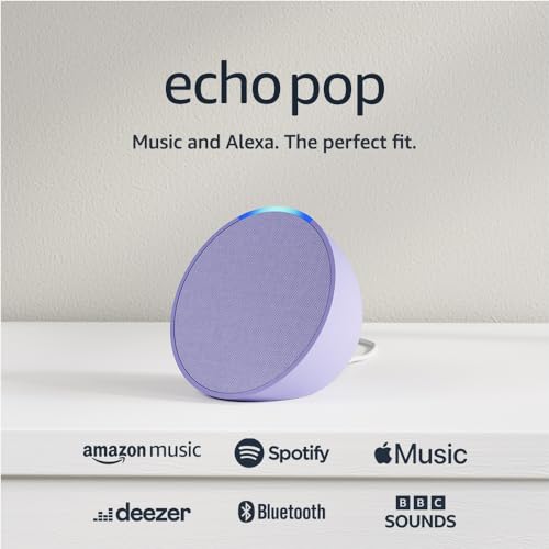 Echo Pop (Newest gen) | Full sound compact Wi-Fi and Bluetooth smart speaker with Alexa | Charcoal