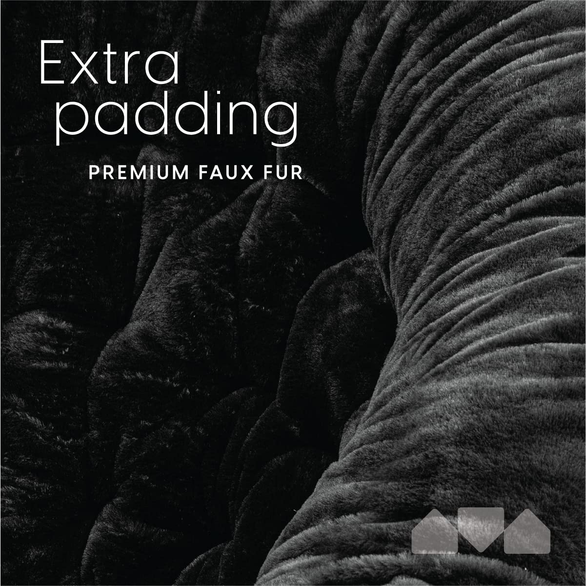 Milliard Accent Chair, Faux Fur Cozy Chair for Bedroom/X-Large (Grey Fur, Gold Metal)