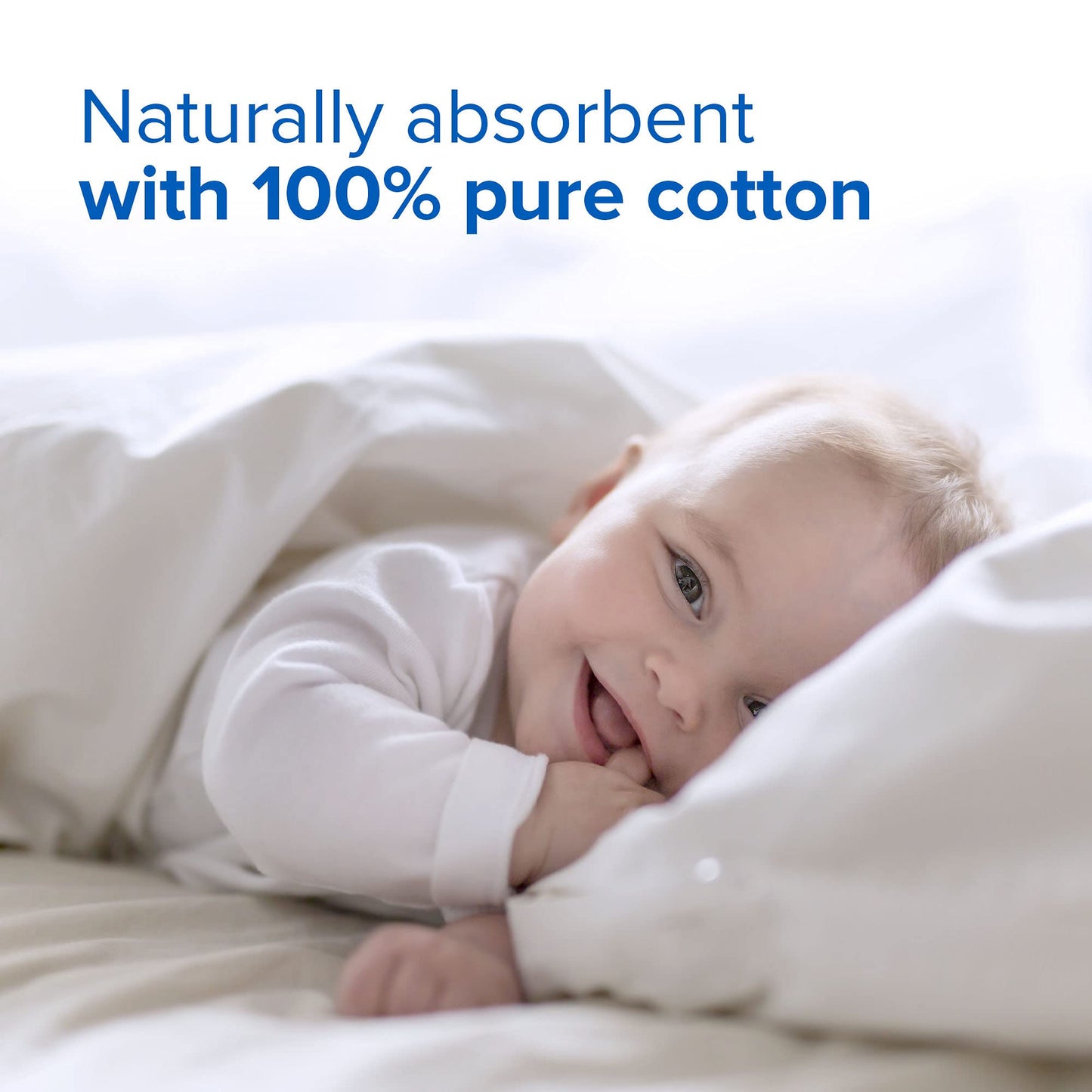 Johnson's Baby Cotton Buds (1 x Pack of 200) Soft & Gentle Ear Buds for Delicate Skin, Made of 100% Pure Cotton and Paper Sticks, Plastic-Free to Clean Delicate Areas, around Eyes and Outer Ear