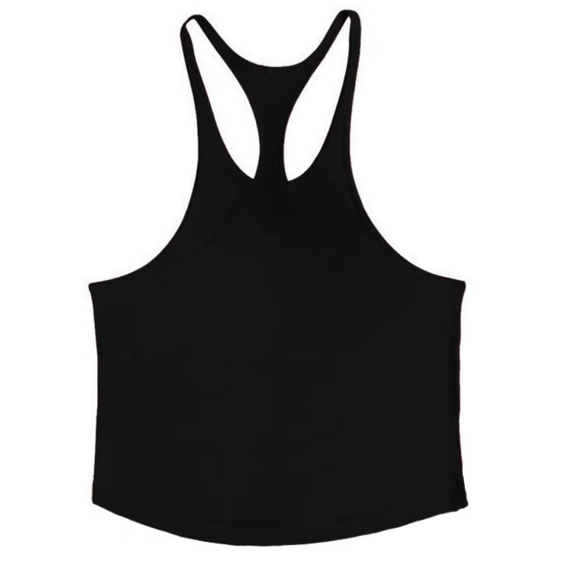 Brand Vest Mens Sleeveless Shirt Bodybuilding Stringer Tank Top Fitness Singlets Solid Sportwear Undershirt Plain Gym Clothing