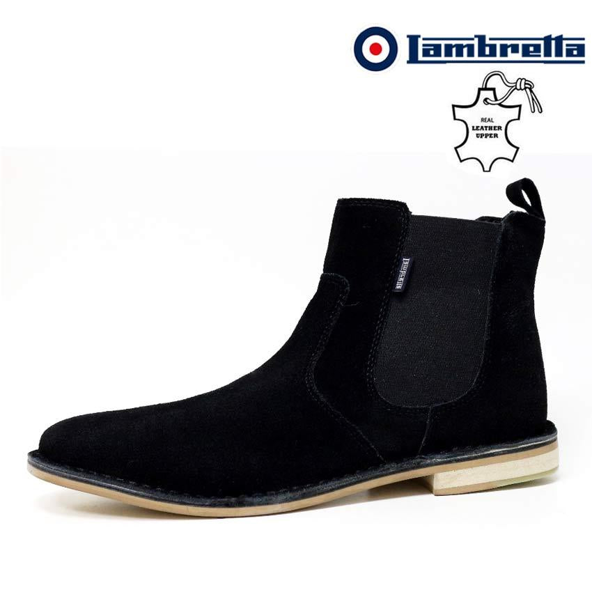Mens Leather Chelsea Boots New Smart Formal Desert Suede Ankle Boots Shoes Size