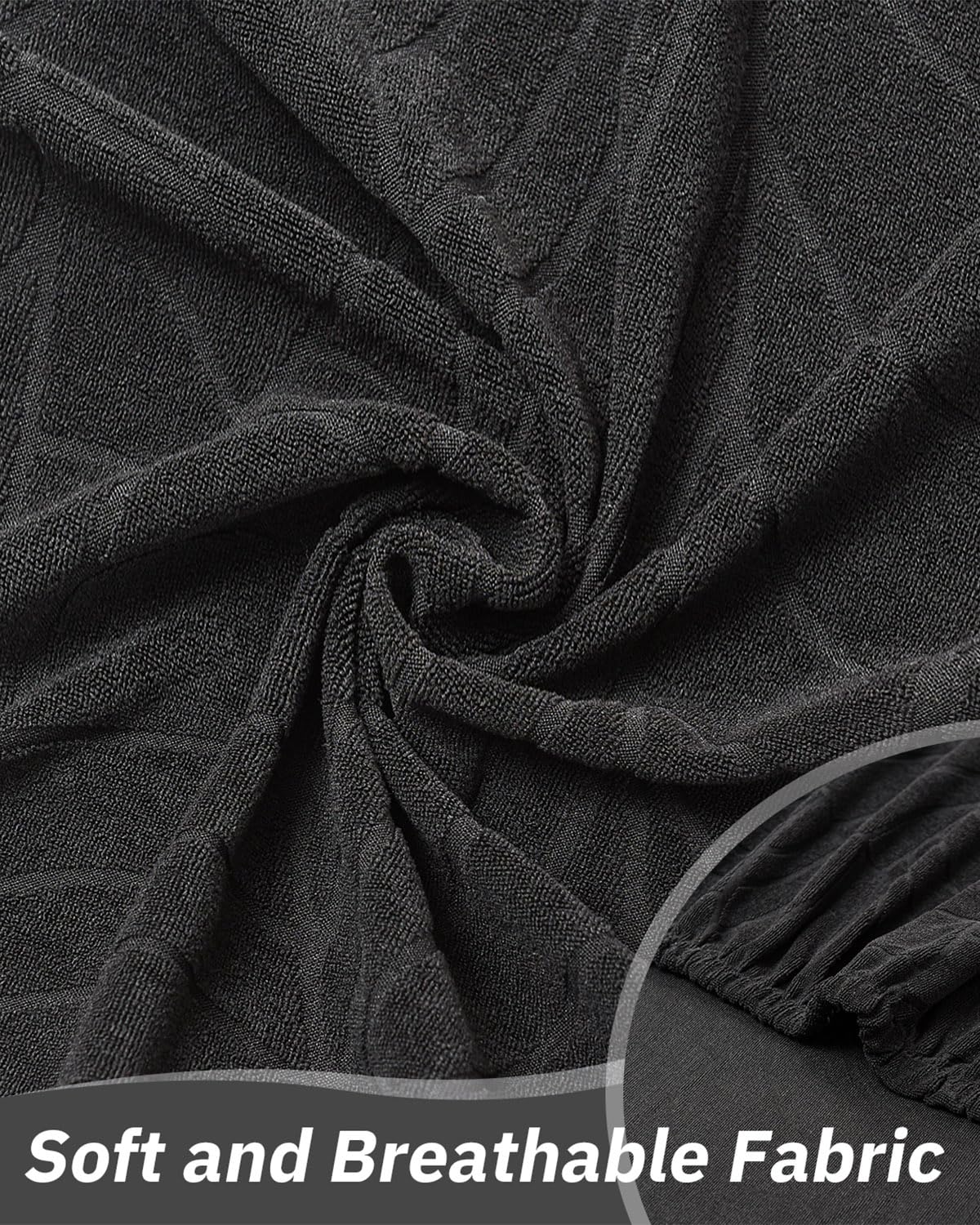 Highdi Tub Chair Cover 2 Piece, Jacquard Bucket Chair Covers Armchair Cover Club Armchair Slipcovers with Seat Cover | Stretch Removable Furniture Protector | Office Bar Reception -Green