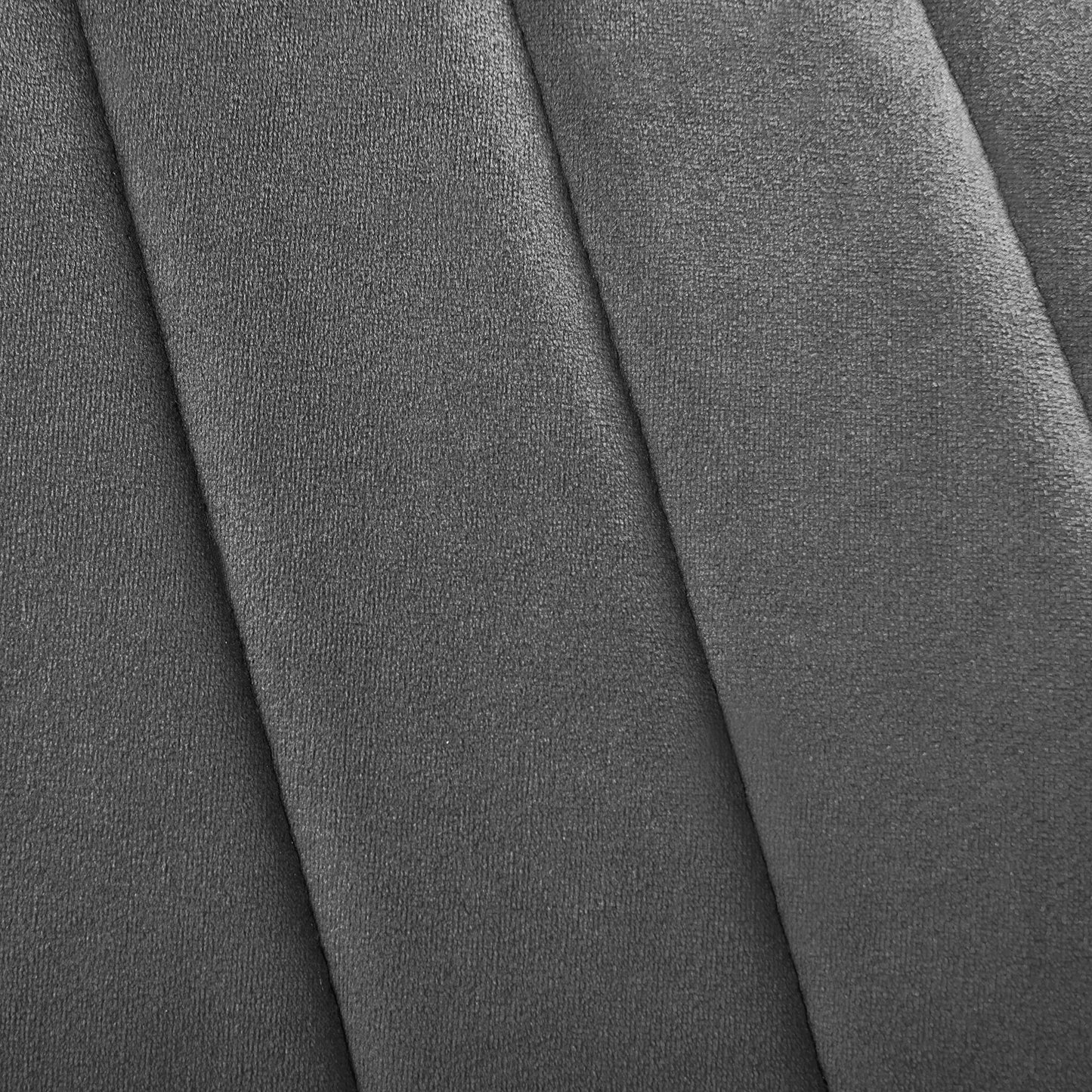 Yaheetech Velvet Tufted Vanity Chair, Modern Armchair with Flared Wide Arms and Metal Legs, Angled Back for Make up Room/Living Room/Bedroom, Dark Gray