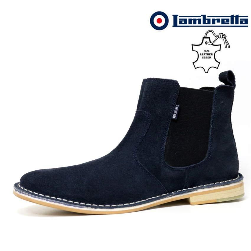 Mens Leather Chelsea Boots New Smart Formal Desert Suede Ankle Boots Shoes Size