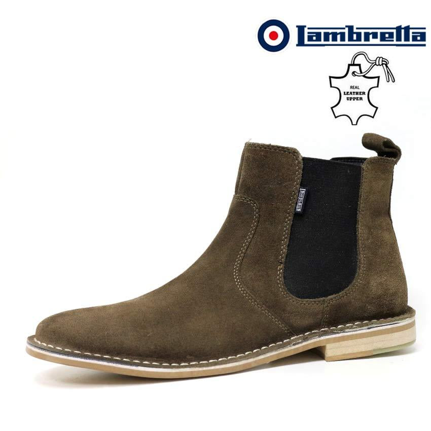 Mens Leather Chelsea Boots New Smart Formal Desert Suede Ankle Boots Shoes Size