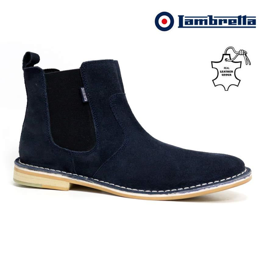 Mens Leather Chelsea Boots New Smart Formal Desert Suede Ankle Boots Shoes Size